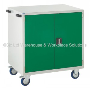 Euroslide Storage Cabinet Mobile 2 Door Cupboard